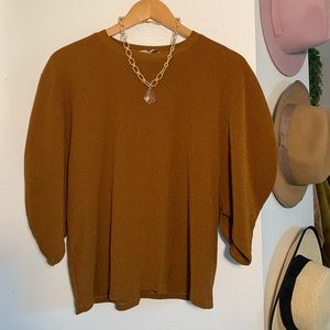 Zara ballon sleeve top